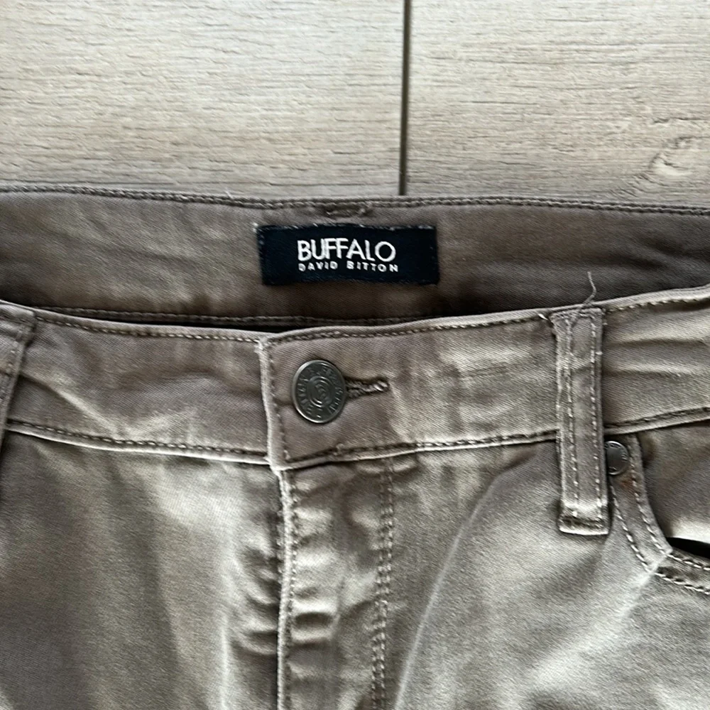 Buffalo Avalon mid rise soft stretch ankle skinny jeans green size 28